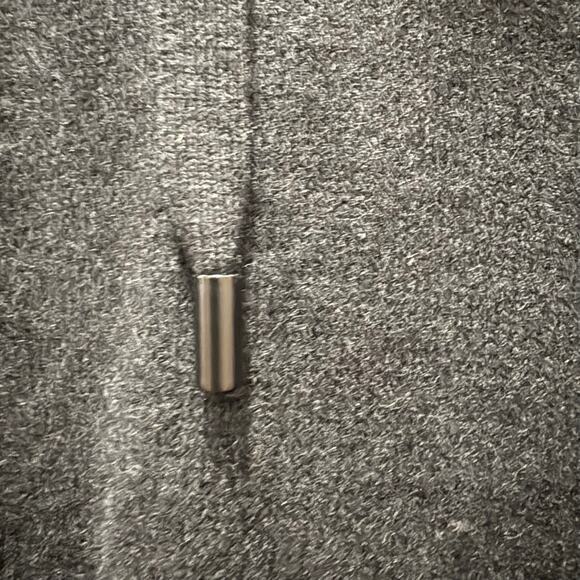 RARE Naadam Black Cashmere Faux Fur Hooded‎ Sweater Size XL - Picture 6 of 8